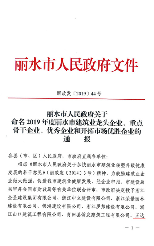 2019年龍頭企業(yè)